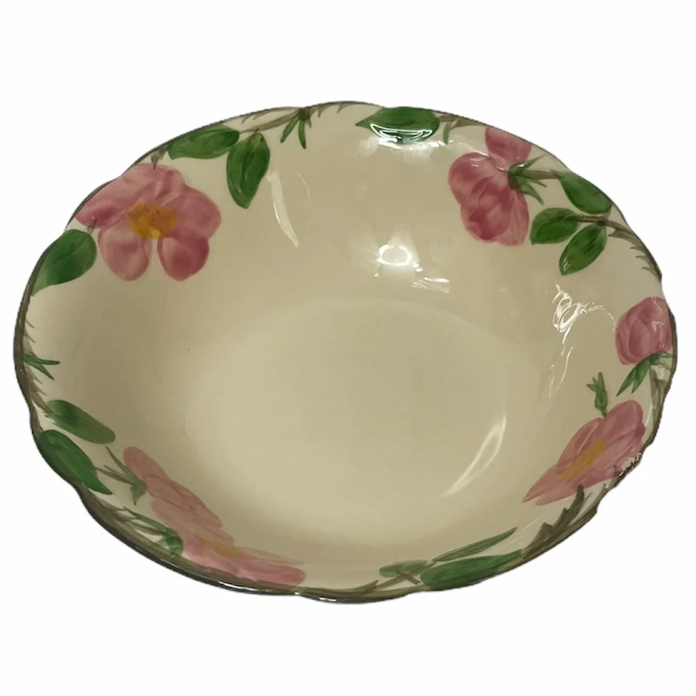 Vintage Desert Rose Franciscan Hand Painted Bowl Floral Roses Antique Decor